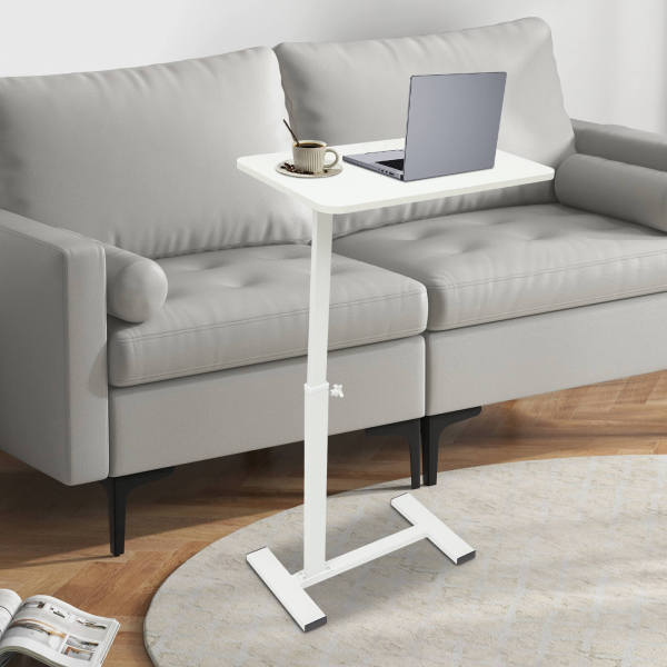 Bedside Table, Adjustable Hospital & Home Use Bed Table,  Rolling Laptop Table