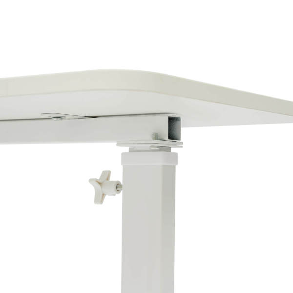 Bedside Table, Adjustable Hospital & Home Use Bed Table,  Rolling Laptop Table