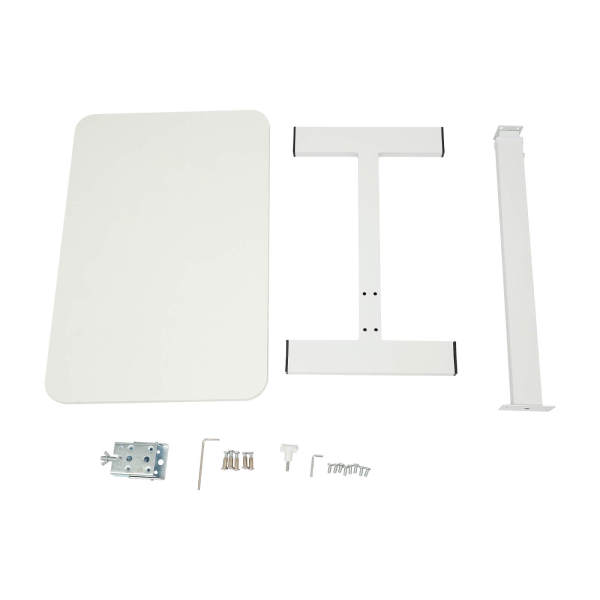 Bedside Table, Adjustable Hospital & Home Use Bed Table,  Rolling Laptop Table