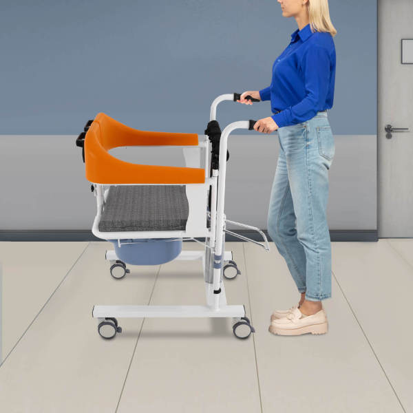 Hydraulic Patient Lift Wheelchair, Patient Lift Transfer Chair, Transfer Nursing Chair, Load-bearing Capacity: 100kg, for the Elderly, Disabilities