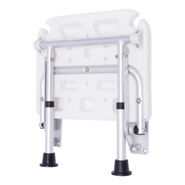 Folding Shower Seat, Wall-mounted Shower Chair, Folding Shower Seat With Support Legs, For Elderly, Pregnant Women