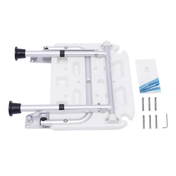 Folding Shower Seat, Wall-mounted Shower Chair, Folding Shower Seat With Support Legs, For Elderly, Pregnant Women