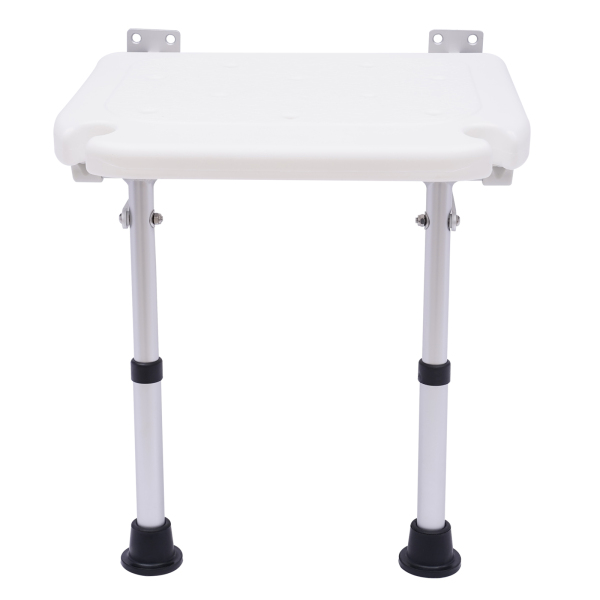 Folding Shower Seat, Wall-mounted Shower Chair, Folding Shower Seat With Support Legs, For Elderly, Pregnant Women