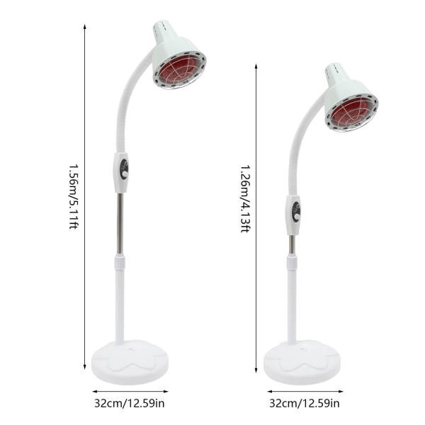Infrared Light Lamp, Infrared Heat Lamp, 275W Near Infrared Lamp for Body or Pain with Stand