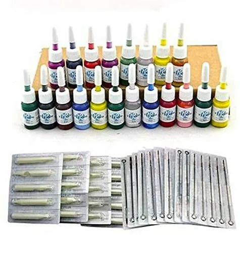Tattoo Gun Kit for Beginners Professional Complete Tatoo Kit 2 Machine Gun 50 Needles 20 Inks Power Supply Tattoo Machine Kit (Type B) Tattoo Gun Kit for Beginners Professional Complete Tatoo Kit 2 Machine Gun 50 Needles 20 Inks Power Supply Tattoo Machine Kit (Type B)