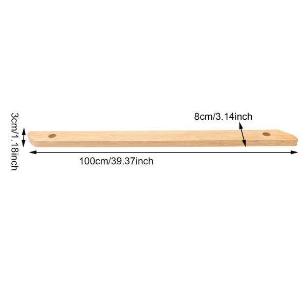 3.3ft Wooden Handrails for Stairs 100cm Staircase Railings Wall Mounted Non-Slip Grab Bar Handrail for Home Indoor Lofts Steps Decking Stairs Solid Wood