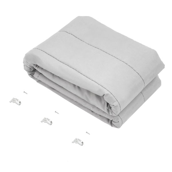 31.5*83In Thermal Insulated Door Curtain Heavy Duty Cold Protection Door Screen (Gray)