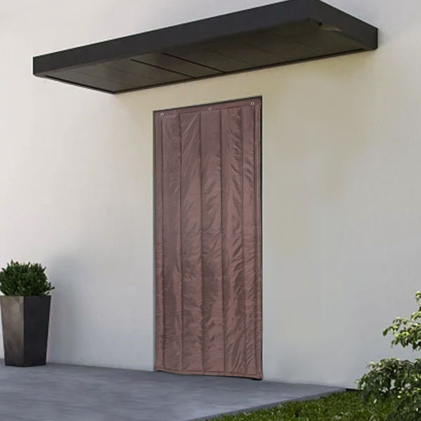 31.5*83In Thermal Insulated Door Curtain Heavy Duty Cold Protection Door Screen (Coffee)！