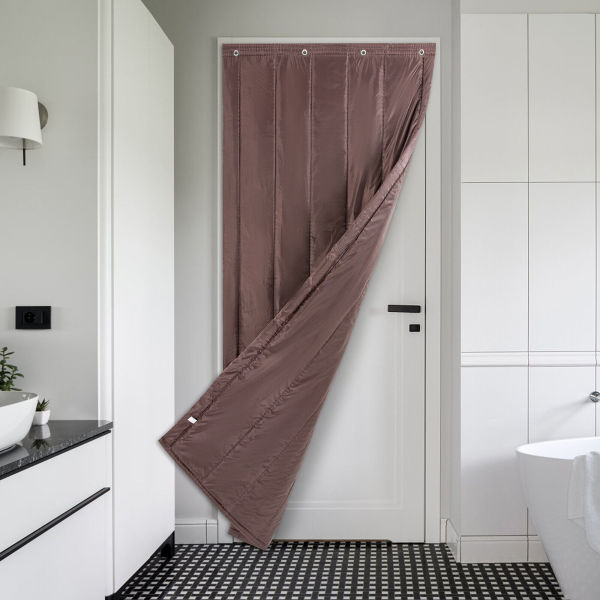35.5"*79" Thermal Blackout Insulated Door Curtain Winter Door Cover Tear-proof