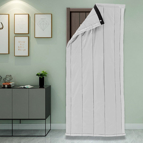 31.5*79in Insulated Door Curtain Thermal Doorway Curtain Cold Protection Screen