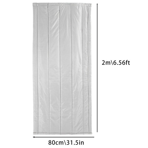 31.5*79in Insulated Door Curtain Thermal Doorway Curtain Cold Protection Screen