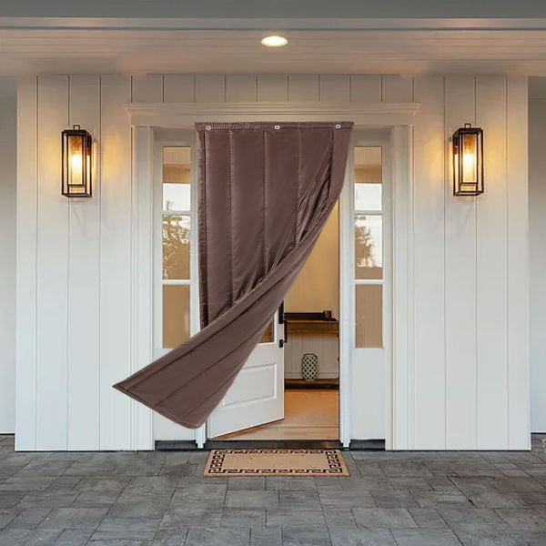 28*79Inch Thermal Insulated Door Curtain Noise Insulation Waterproof Windproof