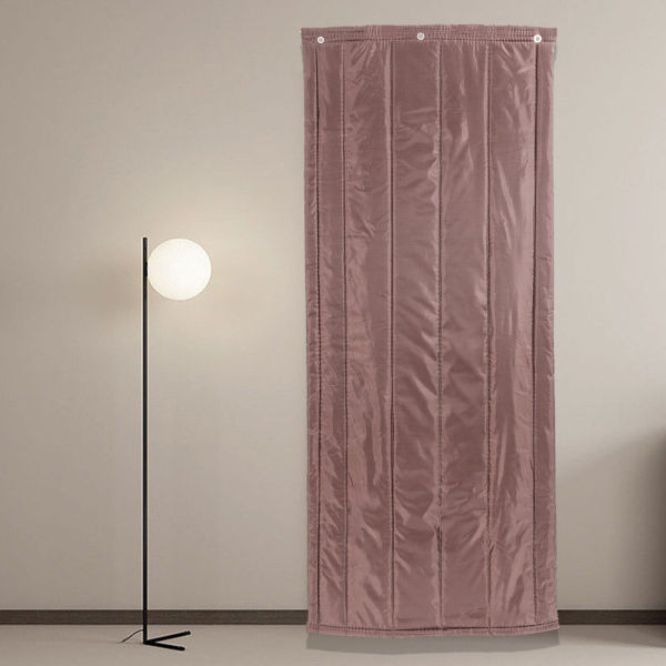 31.5*79in Thermal Insulated Door Curtain Heavy Duty Door Screen Coffee