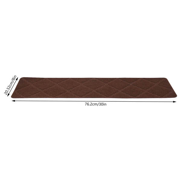 Stair Treads Carpet Non-Slip Indoor 15 PCS Stair Treads Rugs Modern Stair Runners for Kids Dogs, 8" X 30", Diamond Coffee