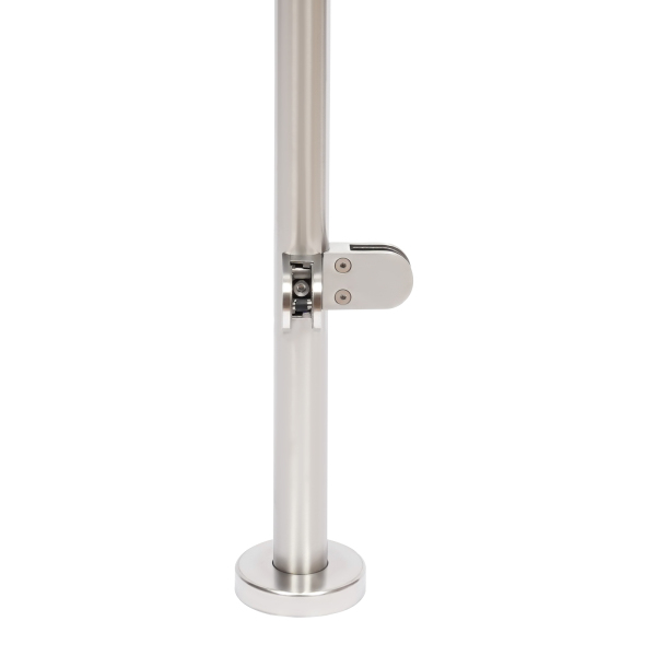 90cm 304 Stainless Steel Balustrade Posts with Glass Clamps and Rubbers,Railing Fence Pole Handrail