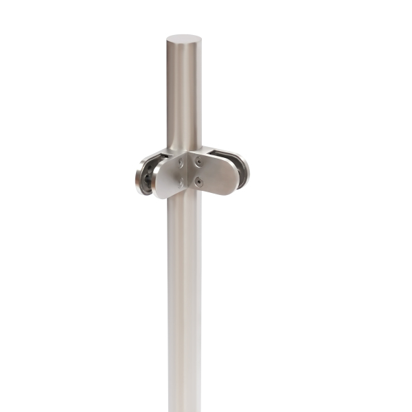 90cm 304 Stainless Steel Balustrade Posts with Glass Clamps and Rubbers,Railing Fence Pole Handrail