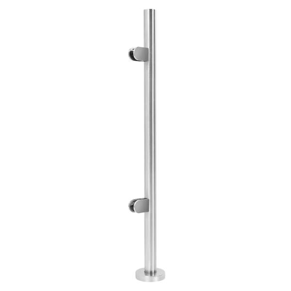 90cm Glass Balustrade Balusters Handrail 304 Stainless Steel Balustrade Posts Flower Landing Baluster with Glass Clamps