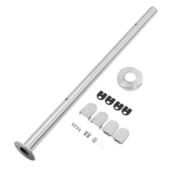 90cm Glass Balustrade Balusters Handrail 304 Stainless Steel Balustrade Posts Flower Landing Baluster with Glass Clamps