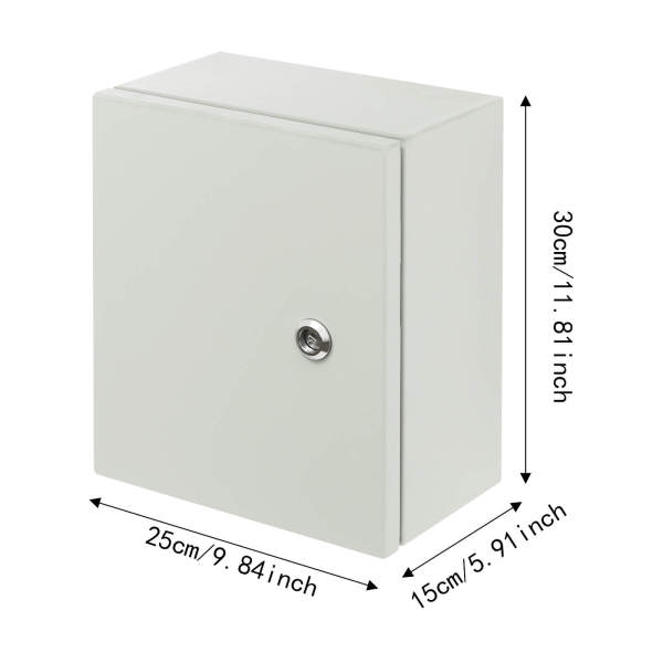 Outdoor Electrical Box, Electrical Box, Lockable Outdoor Electrical Box 25x30x15cm