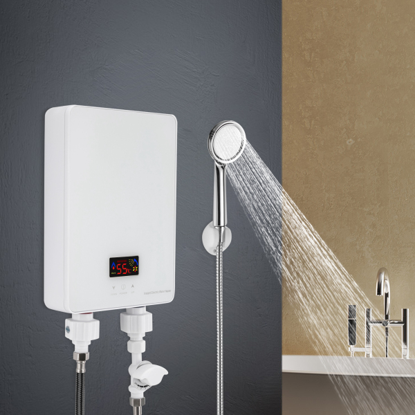 Mini Kitchen Instant Water Heater 6000W Shower Tankless Water Heater 230V Mini Low Pressure Undersink Electric Instant Water Heater