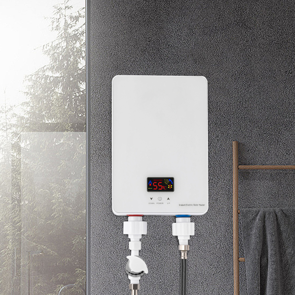 Mini Kitchen Instant Water Heater 6000W Shower Tankless Water Heater 230V Mini Low Pressure Undersink Electric Instant Water Heater