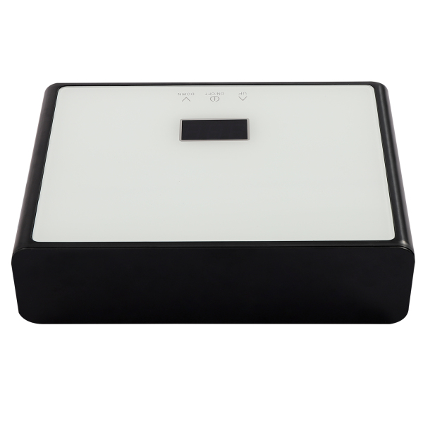 5500W Mini Undersink Electric Water Heater Instant Tankless with LCD Display Black Body White Screen