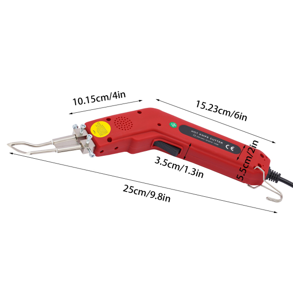 100W Rope Cutter Fabric Cutter, Pro Electric Hot Cutter Heat Sealer with Cutting Tool Kit, with Blades & Accessories