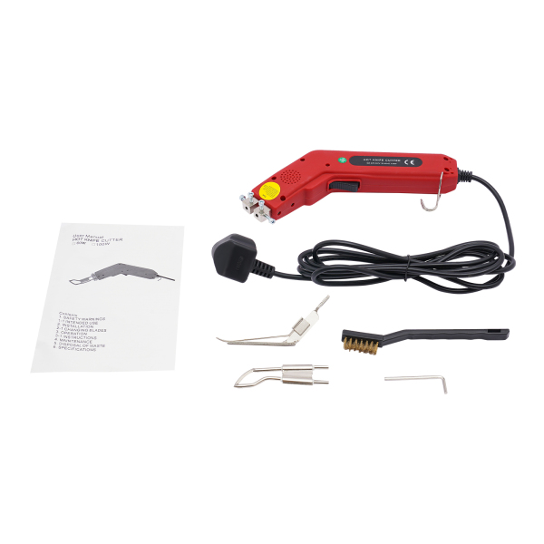100W Rope Cutter Fabric Cutter, Pro Electric Hot Cutter Heat Sealer with Cutting Tool Kit, with Blades & Accessories