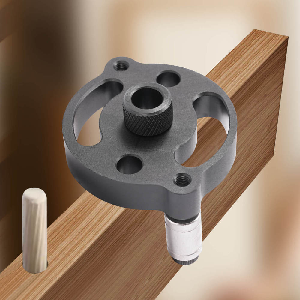 Self-Centering Drill Guide Set, Dowel Drill Guide with 7 Drill Bushings ...