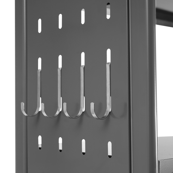 Adjustable Laundry Room Shelf, Expandable Over Toilet Washing Machine and Dryer Storage Rack, Laundry Room Storage and Organizer Standing Shelf