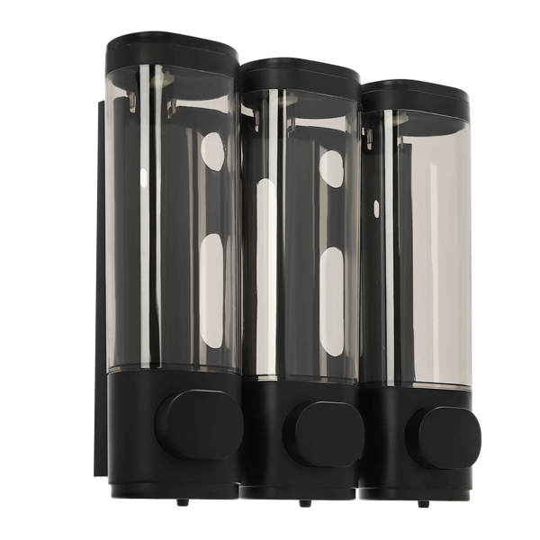 ABS Built in Sink Soap Dispenser, Shampoo and Conditioner Dispenser, Three-Head Soap Dispenser