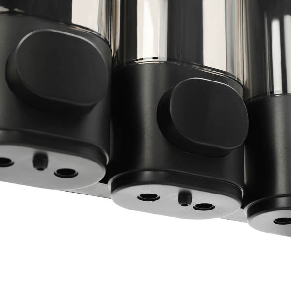 ABS Built in Sink Soap Dispenser, Shampoo and Conditioner Dispenser, Three-Head Soap Dispenser