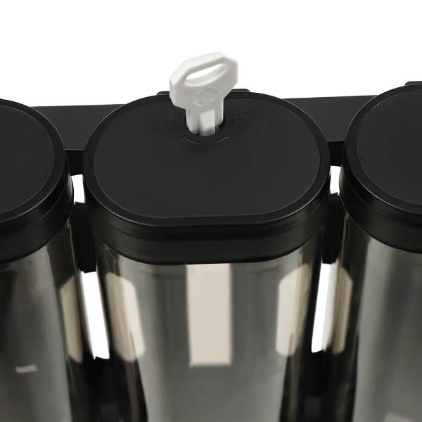 ABS Built in Sink Soap Dispenser, Shampoo and Conditioner Dispenser, Three-Head Soap Dispenser