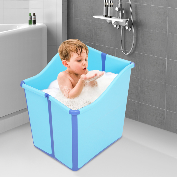 Foldable Bathtub, Collapsible Children's Bathtub, Portable Bathtub for Children