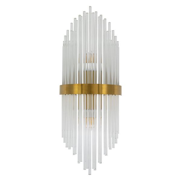 Crystal Wall Lamp C Gold - Bulb Not Included for kitchen, hallway, living room, bedroom