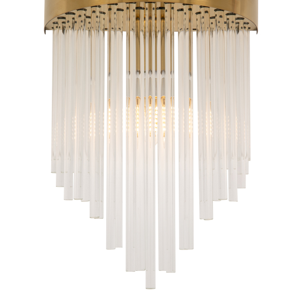 Crystal Wall Lamp C Gold - Bulb Not Included for kitchen, hallway, living room, bedroom