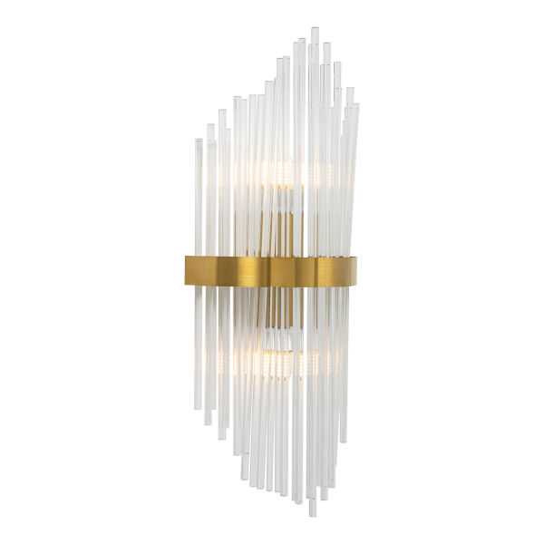 Crystal Wall Lamp C Gold - Bulb Not Included for kitchen, hallway, living room, bedroom