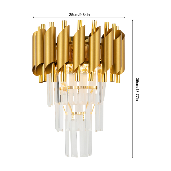 Crystal Wall Lamp, Modern Wall Light, Wall Lamp for front doors, bedrooms, living rooms, dining rooms, study rooms - JX10 style
