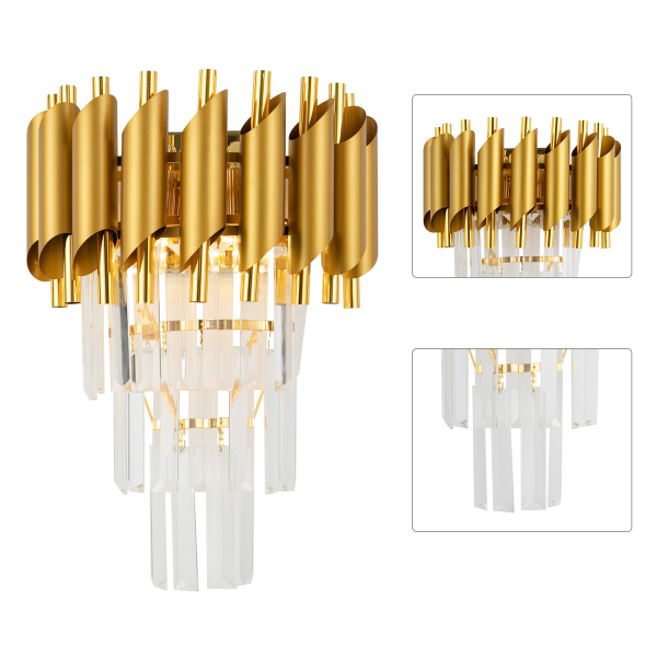 Crystal Wall Lamp, Modern Wall Light, Wall Lamp for front doors, bedrooms, living rooms, dining rooms, study rooms - JX10 style