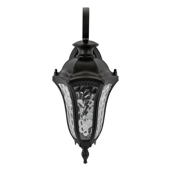 Outdoor Wall Lights Aluminum Black Wall Lantern Porch Light for Entryway Doorway, Coffee, Clear