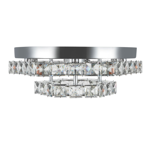 2 Tray Ceiling Light, Crystal Ceiling Light, Modern Crystal Ceiling Light