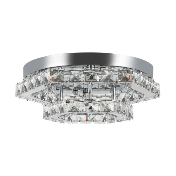 2 Tray Ceiling Light, Crystal Ceiling Light, Modern Crystal Ceiling Light