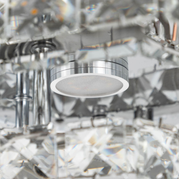 2 Tray Ceiling Light, Crystal Ceiling Light, Modern Crystal Ceiling Light
