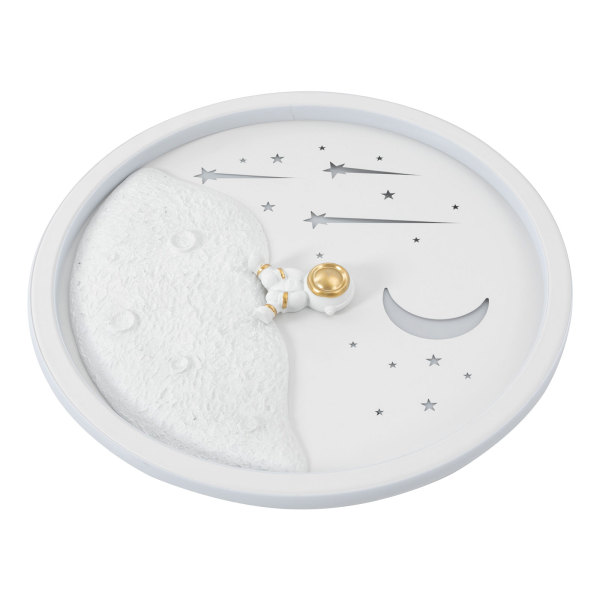 Ceiling Light, Dimmable Ceiling Light Fixture with Remote Control, Ceiling Lamp for Bedroom Kitchen（White）
