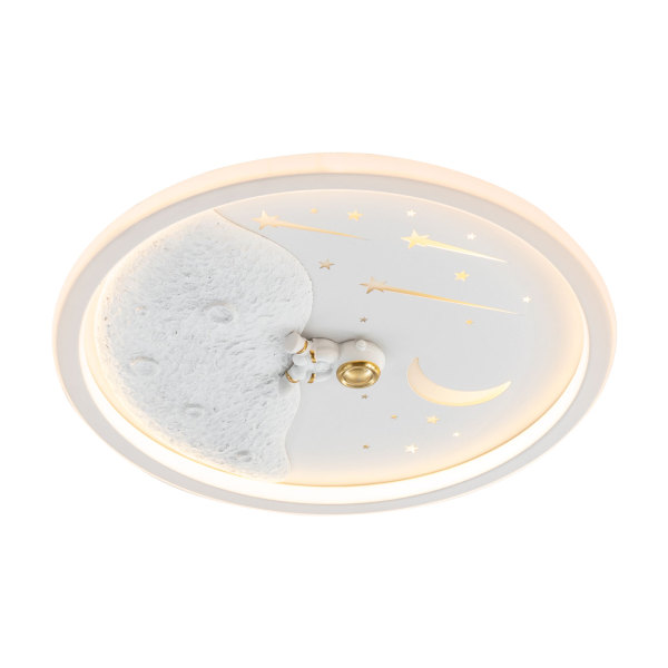 Ceiling Light, Dimmable Ceiling Light Fixture with Remote Control, Ceiling Lamp for Bedroom Kitchen（White）