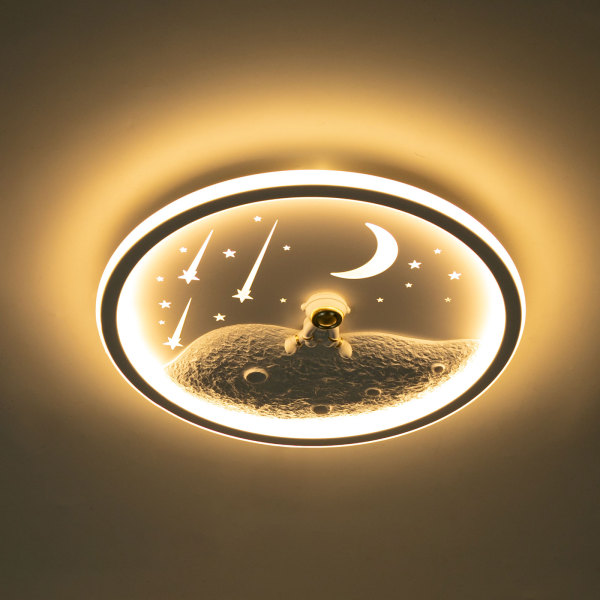 Ceiling Light, Dimmable Ceiling Light Fixture with Remote Control, Ceiling Lamp for Bedroom Kitchen（White）