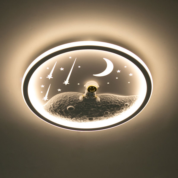 Ceiling Light, Dimmable Ceiling Light Fixture with Remote Control, Ceiling Lamp for Bedroom Kitchen（White）