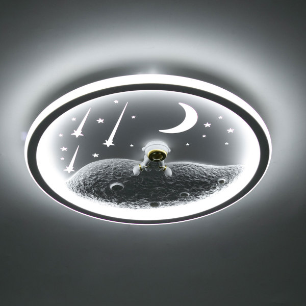 Ceiling Light, Dimmable Ceiling Light Fixture with Remote Control, Ceiling Lamp for Bedroom Kitchen（White）