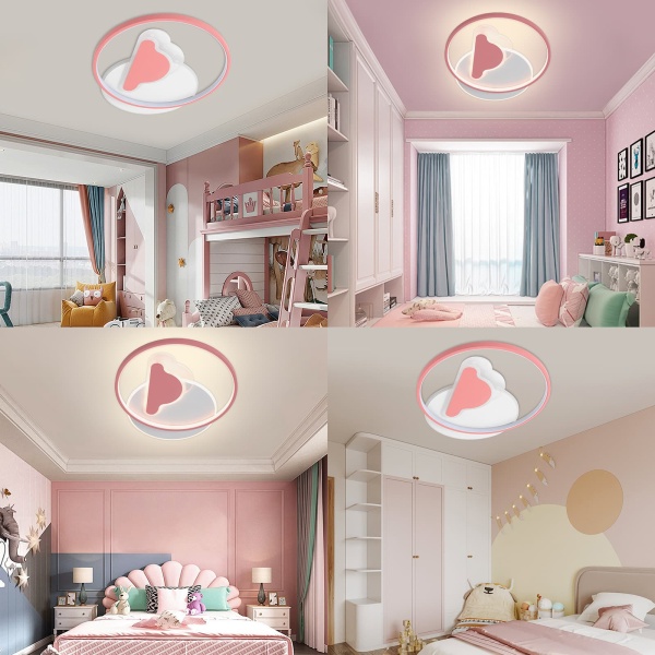 Cloud Shape Ceiling Light, Dimmable LED Ceiling Light with Remote Control