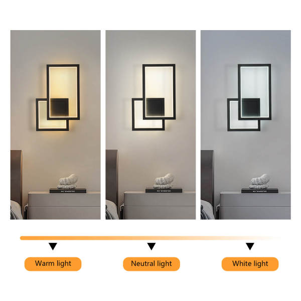 Modern Wired Wall Lamps, Wired Wall Light Set, Wired  Wall Lights Light Color: White, Warm, Natural